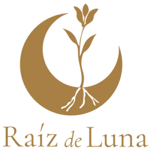 Dibujo de una luna la cual le esta creciendo una planta